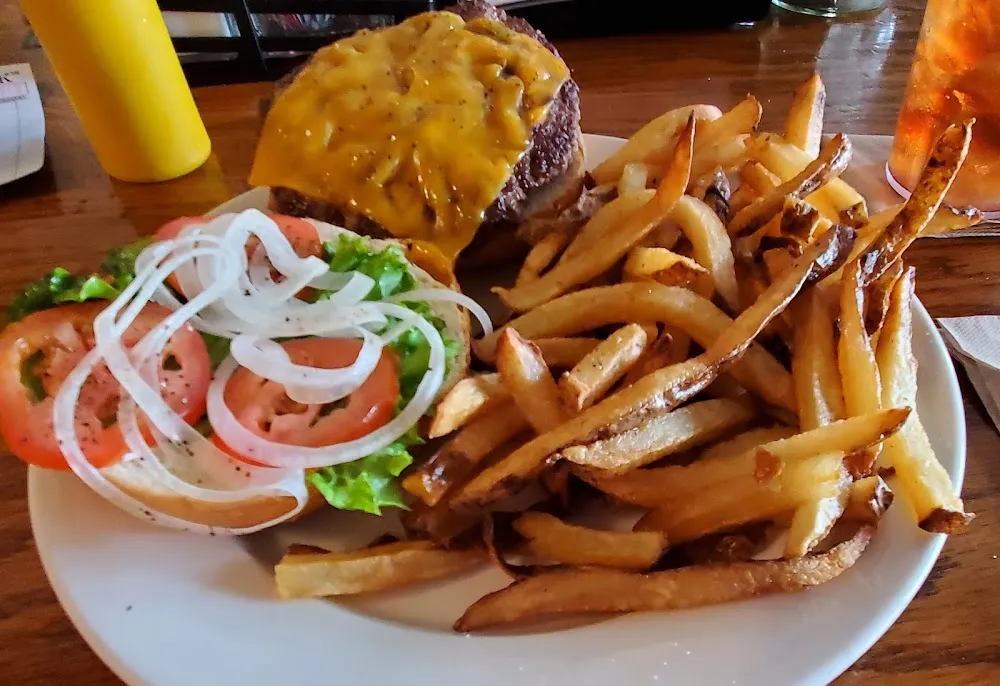 1 2 lb Big Mike's Cheeseburger w Hand Cut Fries